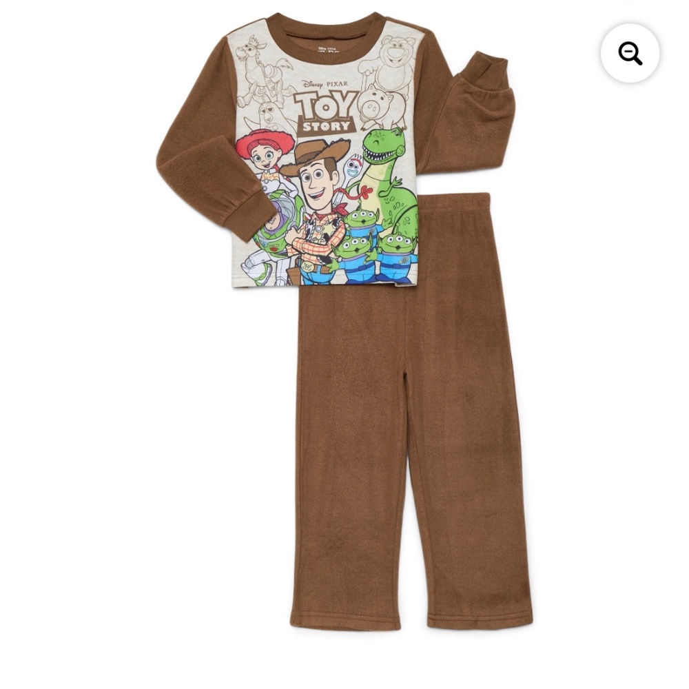 Toy Story Toddler Boys 2 PC Brown Pajama Set Size 5T NWT